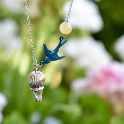 気球とツバメのネックレス（アラゴナイト） 5枚目の画像