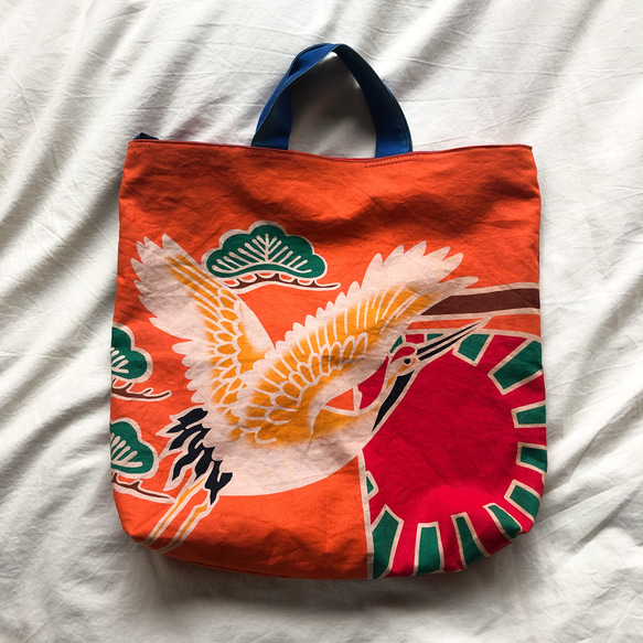 柿渋染め✴︎大漁旗 ショルダーバッグ ショルダーバッグ 鰤子 通販