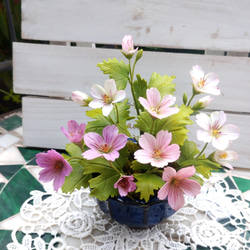 ☆粘土の花[可憐な桜草ー2] アートフラワー ユキ・フルールグループ