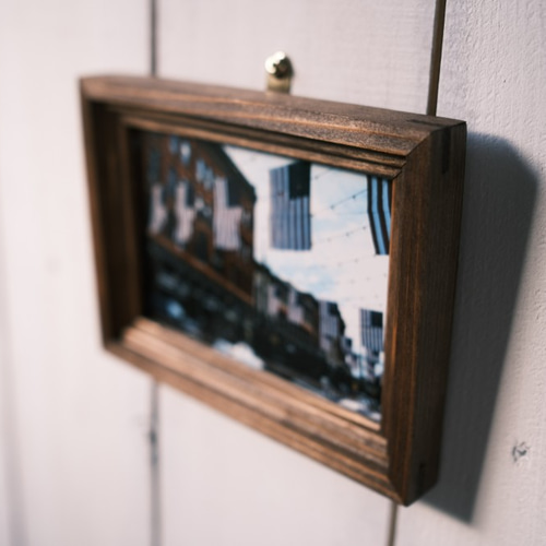 L版・2L版【フォトフレーム】写真立て/壁掛け/置き型/木製/無垢