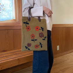 藍染め古布パッチワークキルト小型トートバッグ トートバッグ 自然堂