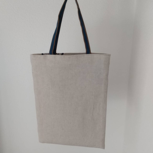 【クロスステッチ❤︎Bigトートバッグ】ハンドメイド　サモイロフ　リバティ ☆20%OFF☆クロスステッチ＊たて長トートバッグ トートバッグ Sisters