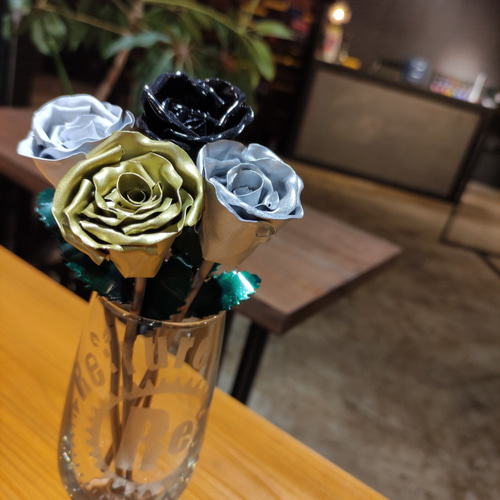 MetalRose【Small】Classic 鉄の薔薇 アートフラワー Re