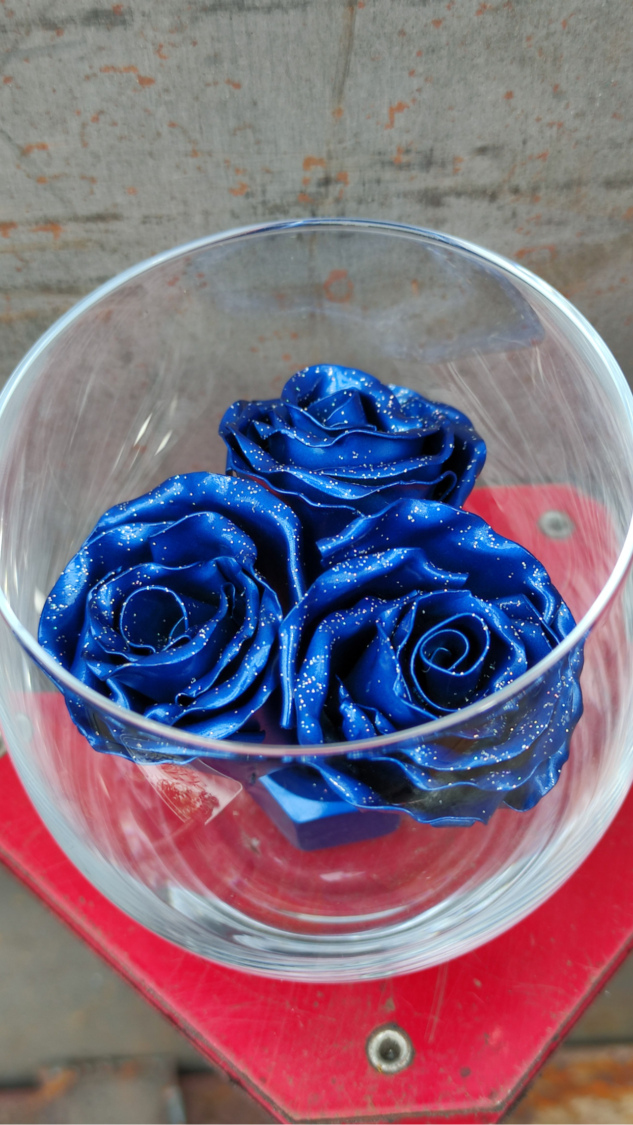手作り　ハンドメイド　鉄製　薔薇　フラワー