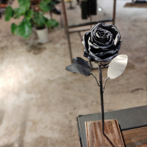 手作り　ハンドメイド　鉄製　薔薇　フラワー 手作りハンドメイド鉄製薔薇フラワー