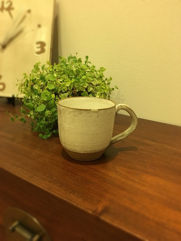 粉引  コーヒーカップ 1枚目の画像