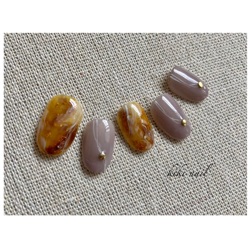 キャラメルニュアンス ネイルチップ