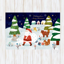 クリスマスポストカード　あわてんぼうのサンタクロース 1枚目の画像