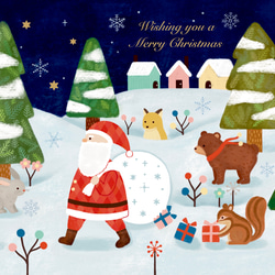 クリスマスポストカード　あわてんぼうのサンタクロース 2枚目の画像