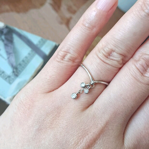 Pt900 ダイヤモンドリング つぶつぶ雫のリング 1点もの 売り切り 指輪  