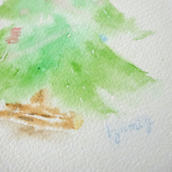 【原画】僕のクリスマスツリー 2021.02.12 水彩画　no.133 3枚目の画像