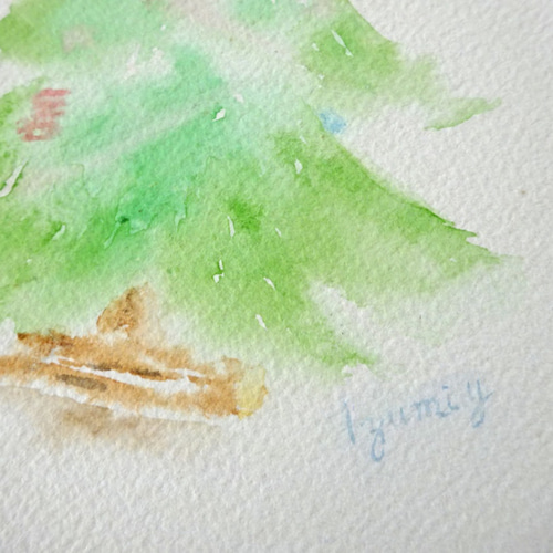 ✻【原画】僕のクリスマスツリー no.166 | 水彩画 アート 絵 ✻【原画】僕のクリスマスツリー no.166 | 水彩画 アート 絵