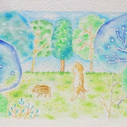 水彩画原画 村の道 ＃592 絵画 syoumei 通販 15439021｜Creema