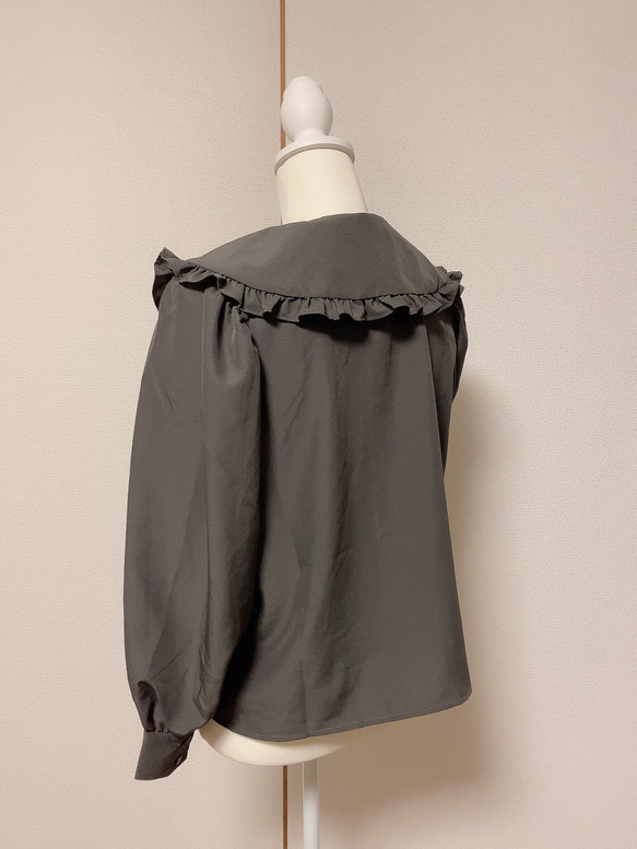 BIG COLLAR CHIFFON BLOUSE 5枚目の画像