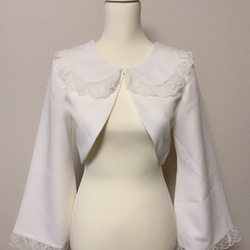 ‬【SALE】RIBBON LACE BOLERO 2枚目の画像