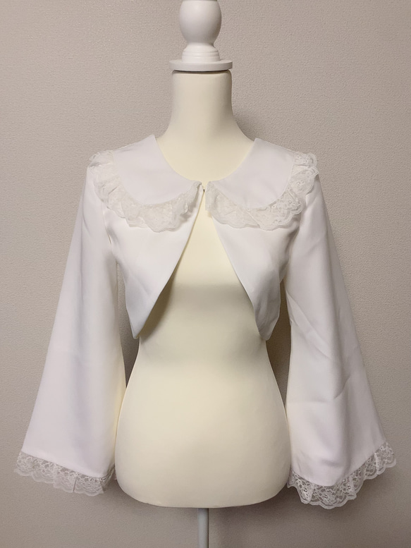 ‬【SALE】RIBBON LACE BOLERO 2枚目の画像