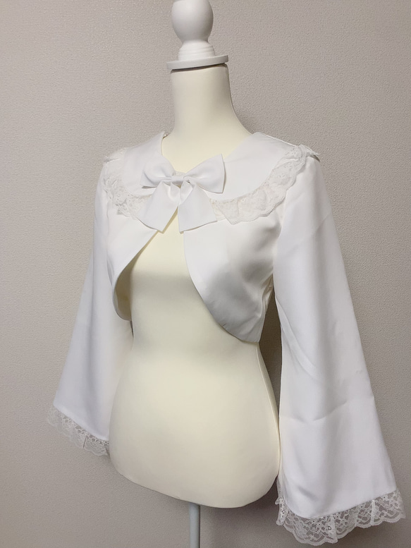 ‬【SALE】RIBBON LACE BOLERO 3枚目の画像