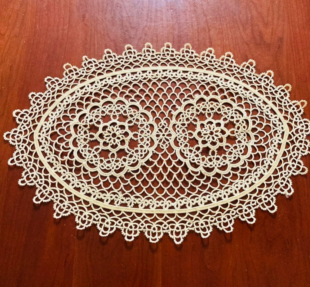 タティングレース テーブルランナー 三色 絹糸 大判 【公式通販】