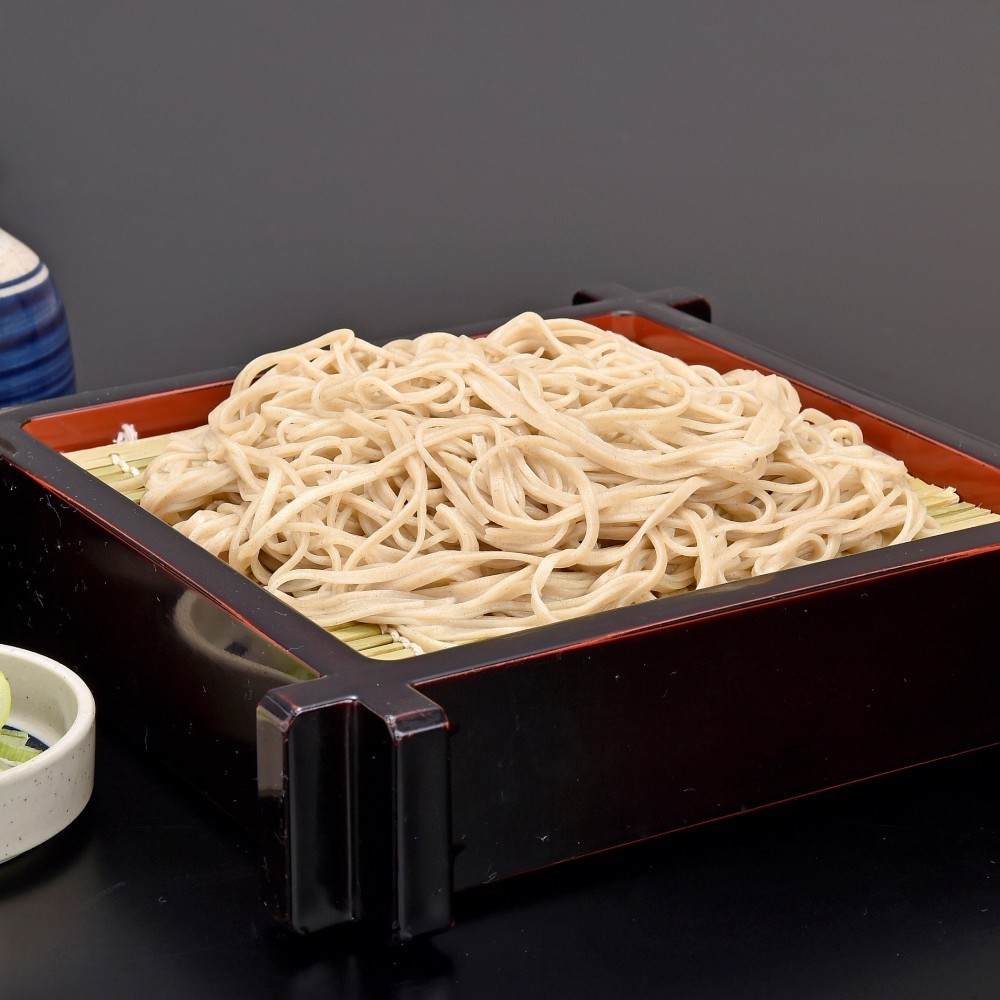 【送料無料】信州そば　生そば８人前　二八そば　つゆ・国産生棒わさび・七味唐辛子・のり・ねぎ付