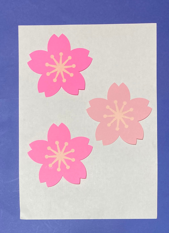 壁面飾り　桜の花⑥ 2枚目の画像