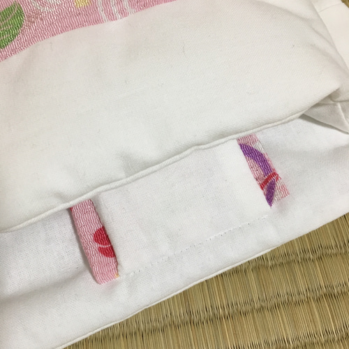 ハリネズミの布団「おふとんねる」ちりめん桃色 寝袋 寝床