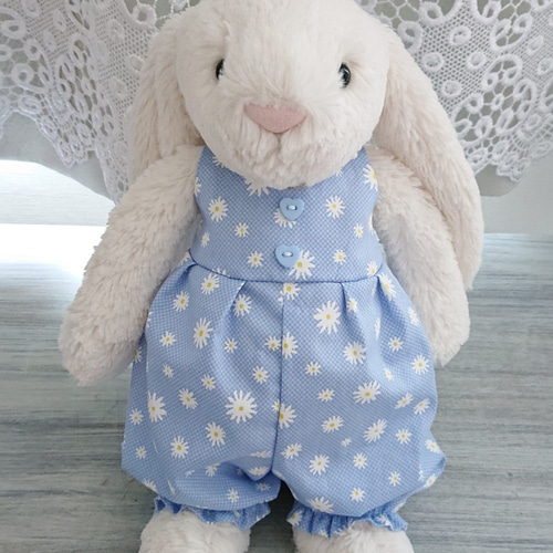 ◇かぼちゃパンツのサロペットブルー*ジェリーキャットjellycatぬい服