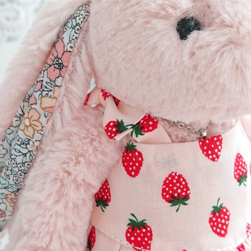◇ふりふりイチゴのリボンワンピ◇◇*ジェリーキャットjellycatぬい服