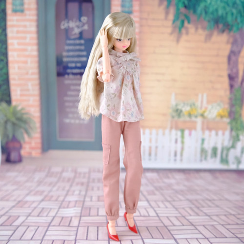 ジェニーちゃん服＊きれいめカーゴパンツ（ピンク） その他人形 