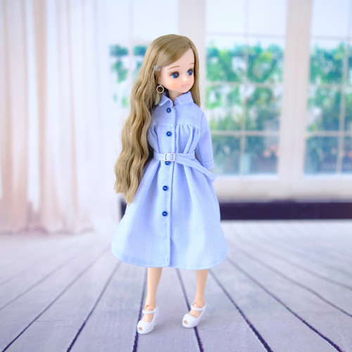 リカちゃん服＊シャツワンピース＊ブライス＊ジェニー＊momoko