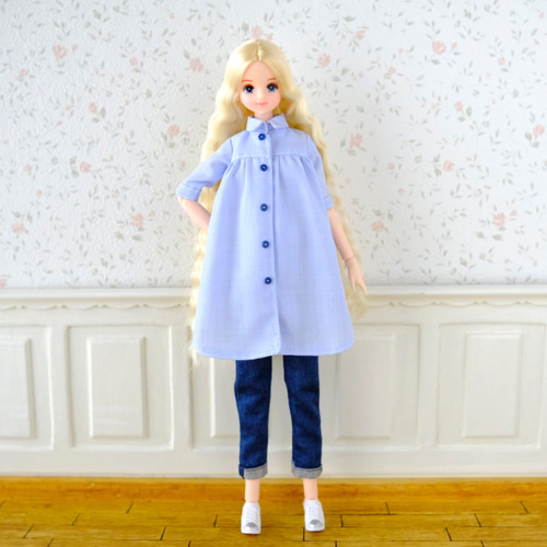リカちゃん服＊シャツワンピース＊ブライス＊ジェニー＊momoko その他 