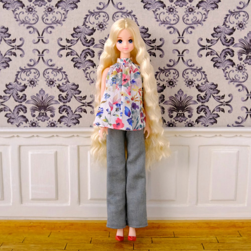 ジェニーちゃん服＊ワイドデニム（ビンテージカラー）＊momoko その他