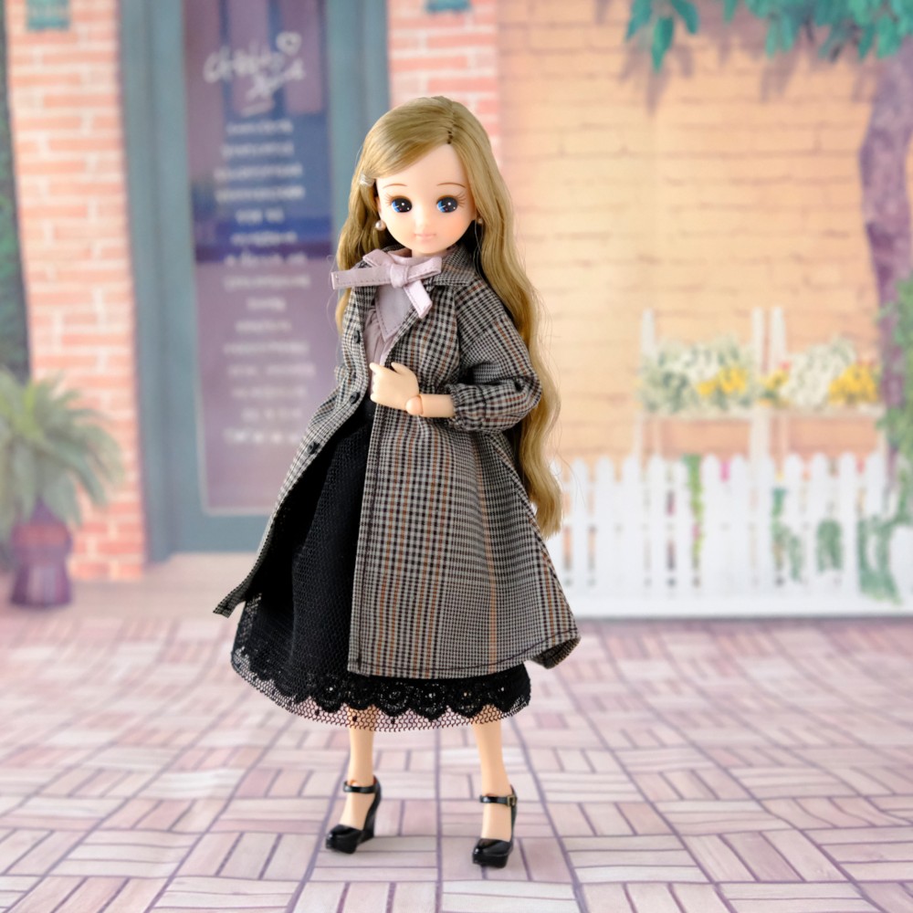 バービーサイズ ヒョウ柄コート ブライス リカちゃん ピュアニーモ ドレス 洋服