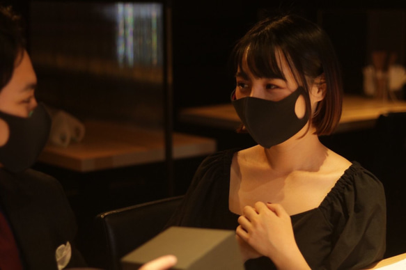 【期間限定15％OFF】耳にかけない超軽量マスク　JIYUDA THE FACE MASK　グレー　1枚 5枚目の画像