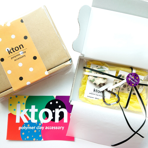 ヘアゴム　No.46 no.46【ポリマークレイ】ランダム模様の大ぶりヘアゴム