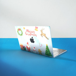 【一点モノのデザイン作ります】オリジナルMacBookカバー（例：サンタクロース） 1枚目の画像