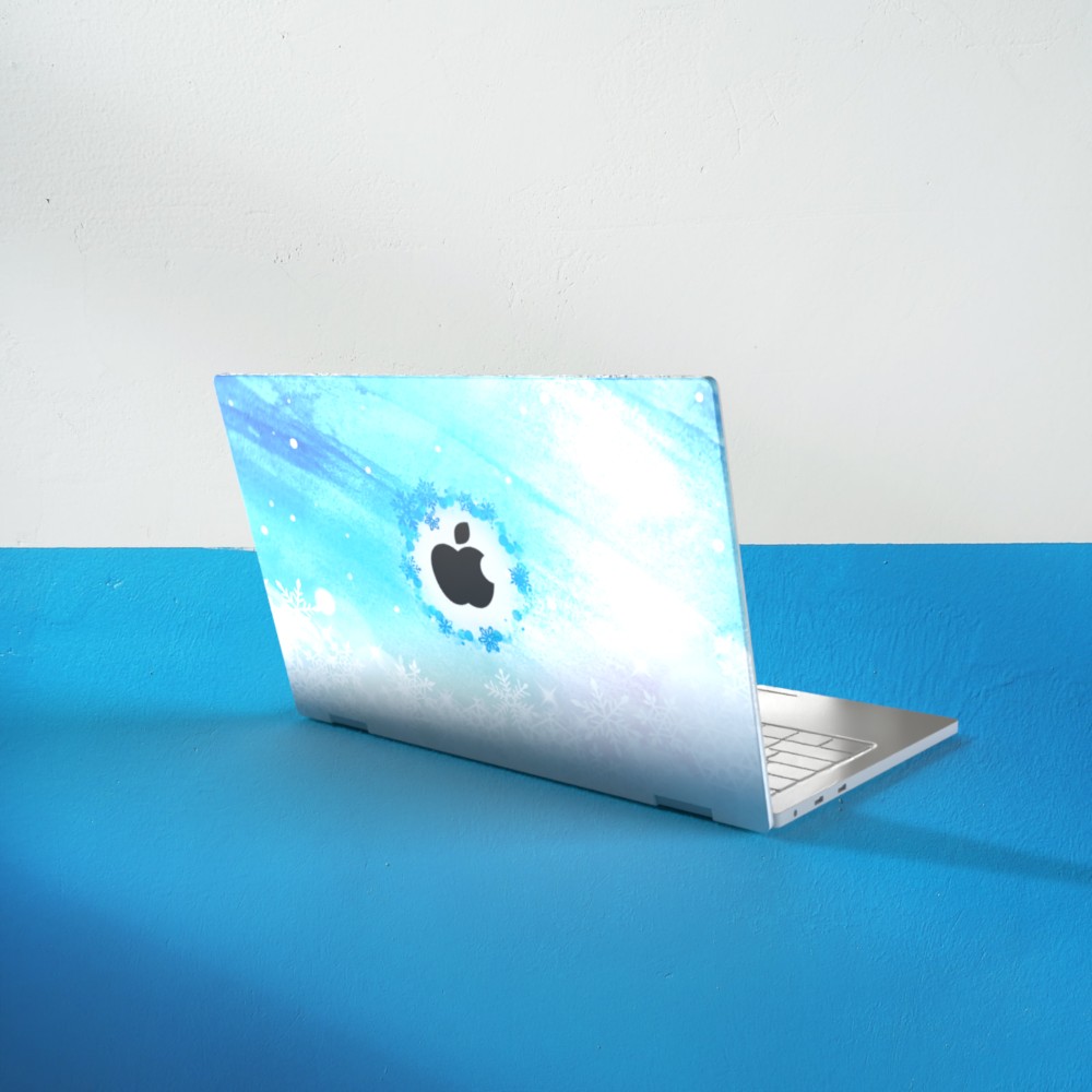 【一点モノのデザイン作ります】オリジナルMacBookカバー（例：Snow）