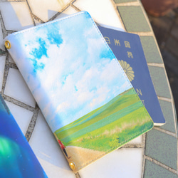 パスポートケース　世界の絶景雑貨シリーズ　カミーノ・デ・サンティアゴ 2枚目の画像