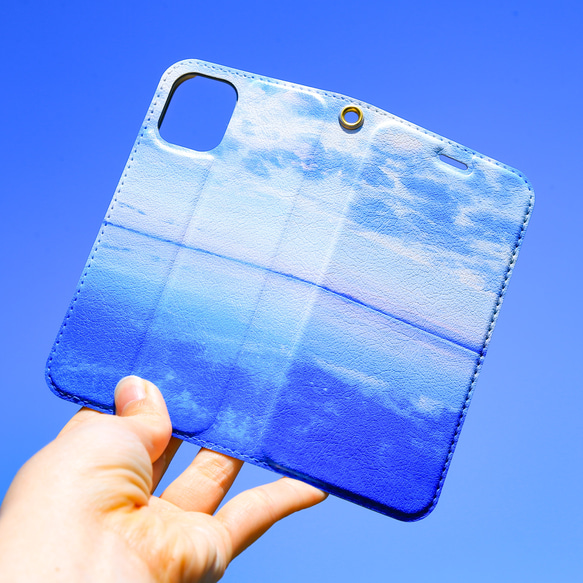 手帳型iPhoneケース　世界の絶景雑貨シリーズ　ウユニ塩湖 1枚目の画像