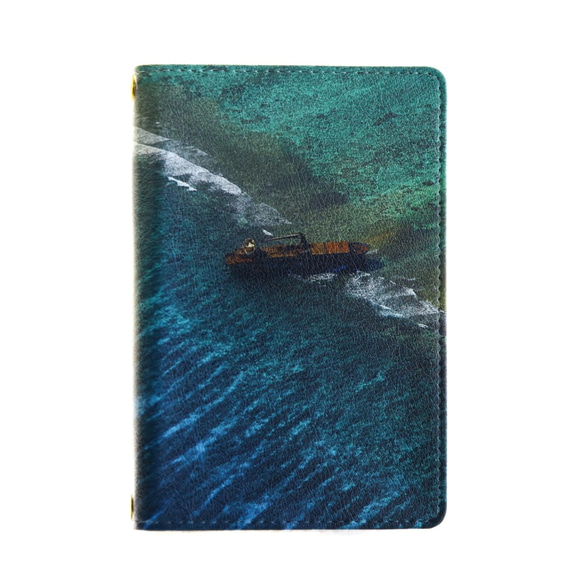 パスポートケース　世界の絶景雑貨シリーズ　ベリーズバリアリーフ 5枚目の画像