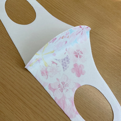 立体3Dマスク　春の桜をモチーフにお子様でも使えるマスクになってます 1枚目の画像