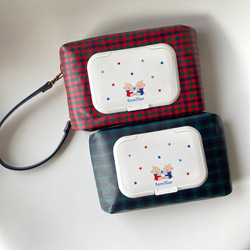 スクエアおむつポーチ ファミリアビタット付き 雑貨・その他