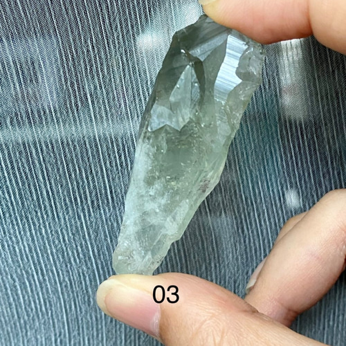 グリーンアメジスト プラシオライト 原石 02/03（いずれか1つ） 天然石