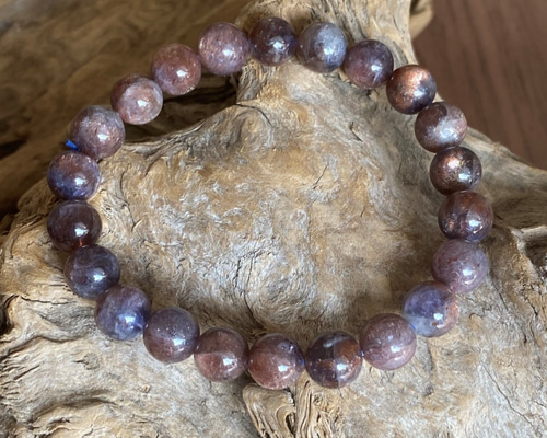 ⛄ レア☆高品質 ブラッドショットアイオライト ブレスレット