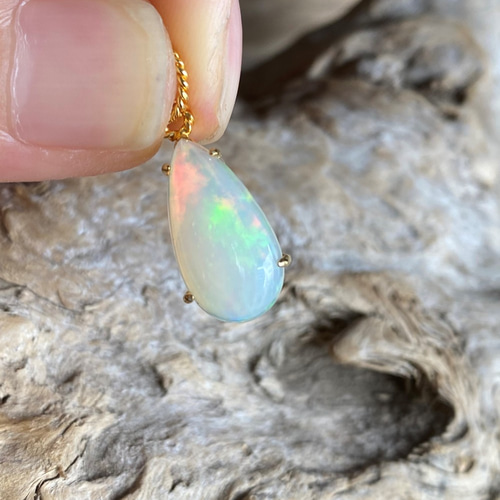 クリスタルオパール♢プレシャスオパール ペンダントトップ 02 GP