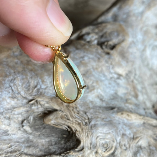 天然石オパール＆ダイヤ ペンダント トップ/未使用品 天然石オパール＆ダイヤ ペンダント トップ/未使用品