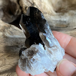アーカンソー スモーキークォーツ クラスター 01 水晶ポイント 天然石 原石 3枚目の画像