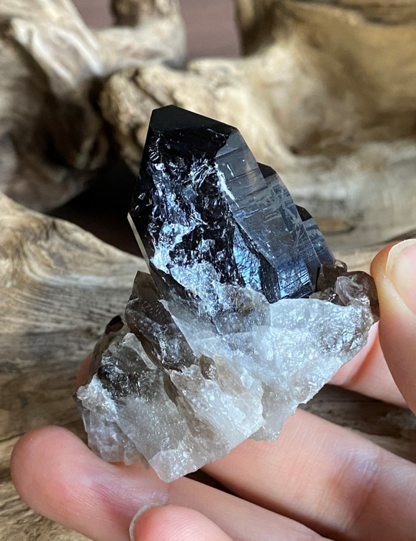 アーカンソー スモーキークォーツ クラスター 01 水晶ポイント 天然石 原石 4枚目の画像