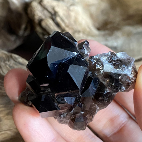 アーカンソー スモーキークォーツ クラスター 01 水晶ポイント 天然石