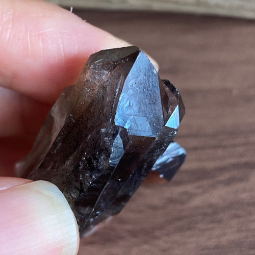 天然石 スモーキークォーツ 110個セット マスタークリスタル10 DT（ダブルターミネイティッド）スモーキー