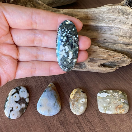 深緑の海の泡が輝く オーシャンアゲート/スペシャルオーシャン